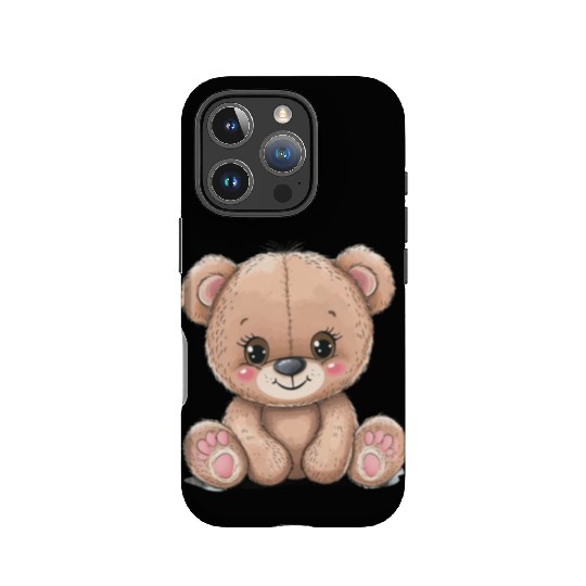 Cute Kawaii Teddy Bear Clipart, Cute Teddy Bear IPhone Cases