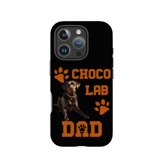 Brown Labrador CHOCO LAB DAD Dog Owners IPhone Cases