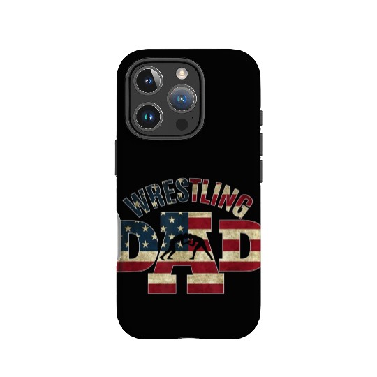 Wrestling Dad Gifts American IPhone Cases