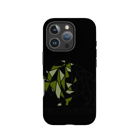 Army Green YStone Bison Design IPhone Cases