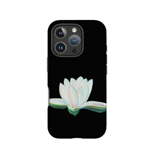 White Lotus Illustration IPhone Cases