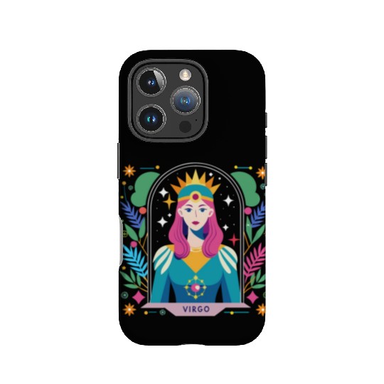 Floral Virgo Tarot Zodiac Graphic IPhone Cases
