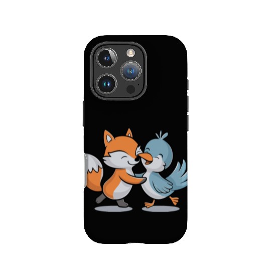Cute Fox and Bird Friends IPhone Cases