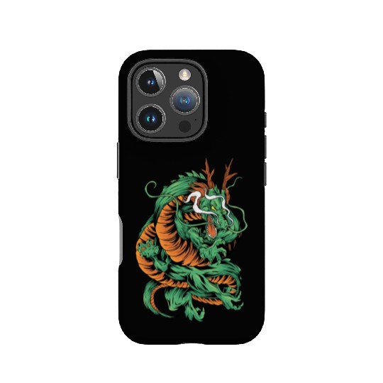 Angry Japanese Dragon Tattoo IPhone Cases