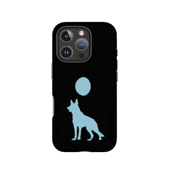 German Shepherd Celestial GSD Dog Moon Tarot IPhone Cases