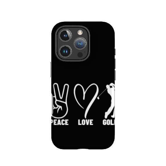 Peace Love Golf Funny Golfing IPhone Cases