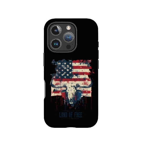 Land of the free because of the brave , 4 July IPhone Cases