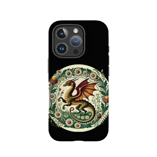 Daisy Flower Dragon IPhone Cases