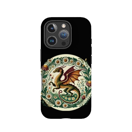 Daisy Flower Dragon IPhone Cases