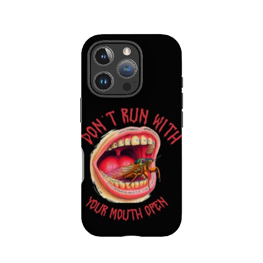 Cicada Funny Don't Run with your mouth open IPhone Cases