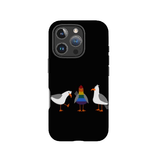 Seagull LGBT Gay Lesbian Rainbow Flagge IPhone Cases