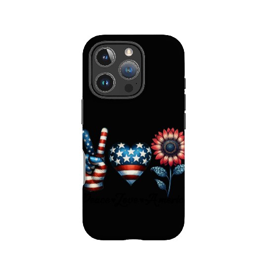 Peace Love America IPhone Cases