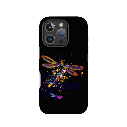 Amazing Grace Dragonfly splatter IPhone Cases