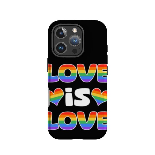 Love is Love rainbow colored IPhone Cases