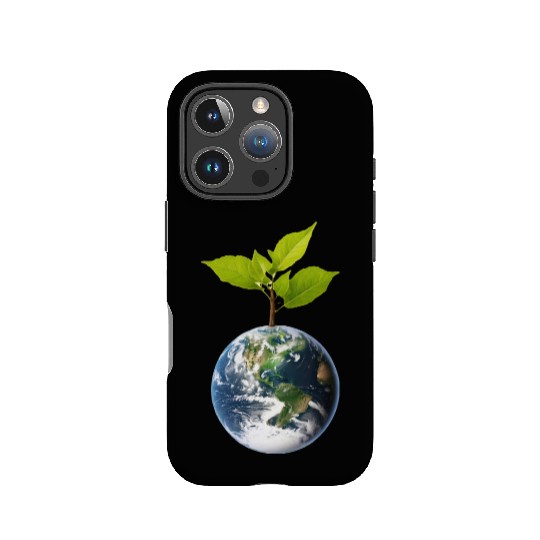 Planet Earth with beautiful freshness growth tree IPhone Cases
