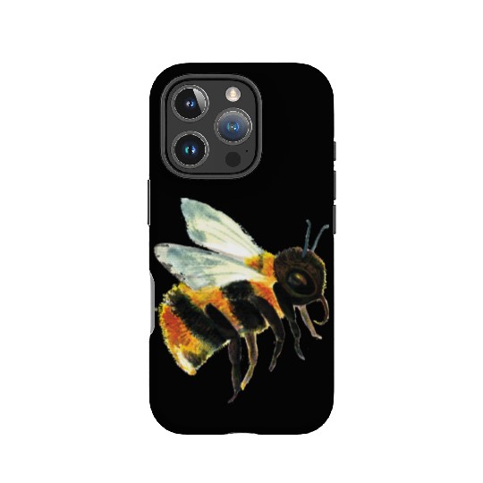 Cute Bumble Bee Flying Illustration IPhone Cases