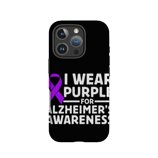 I Wear Purple for Alzheimer's Awareness Month IPhone Cases