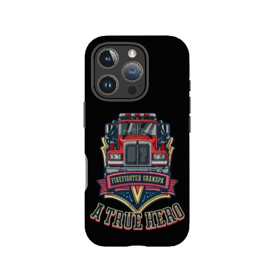 Firefighter Grandpa A True Hero IPhone Cases