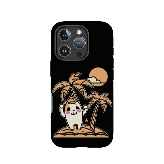 Happy on a Lonely Island IPhone Cases