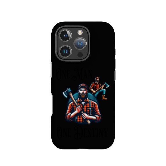 Lumberjack Destiny Funny Man Axe IPhone Cases