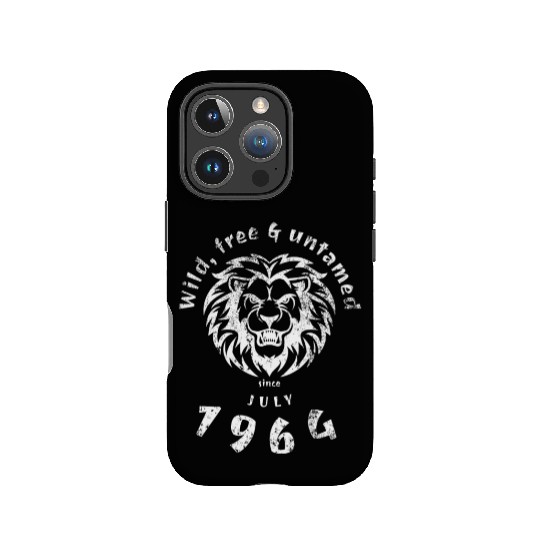 60th birthday Wild, free & untamed since 07/1964 IPhone Cases