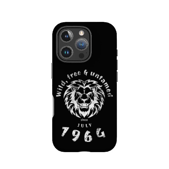 60th birthday Wild, free & untamed since 07/1964 IPhone Cases