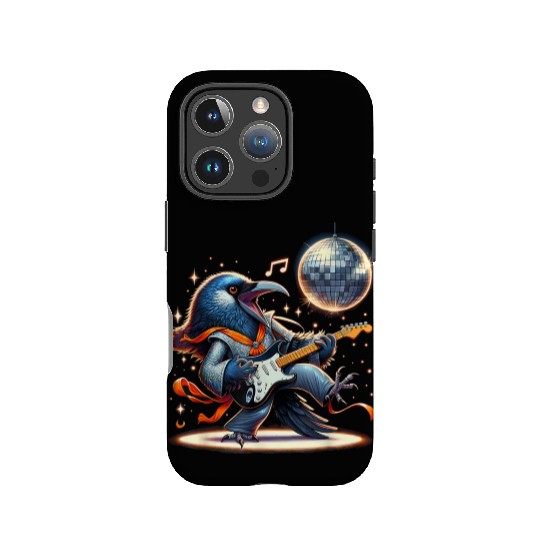 Disco Ball Guitar Raven IPhone Cases