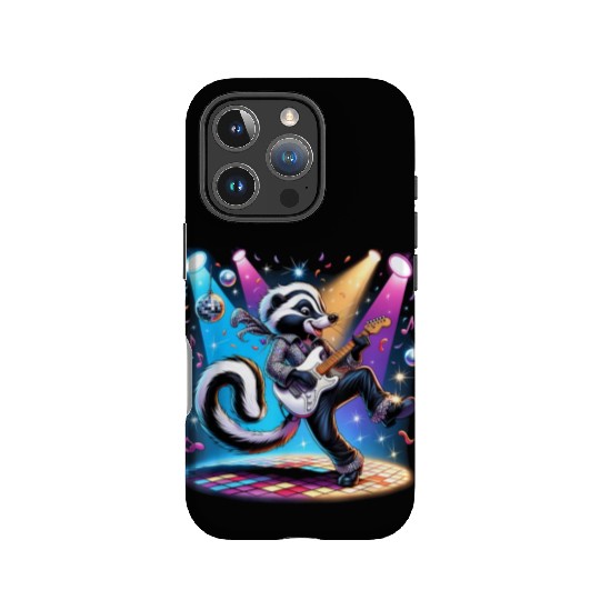 Disco Ball Guitar Skunk IPhone Cases