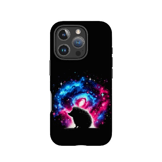 Cool Hedgehog Galaxy Space Art IPhone Cases