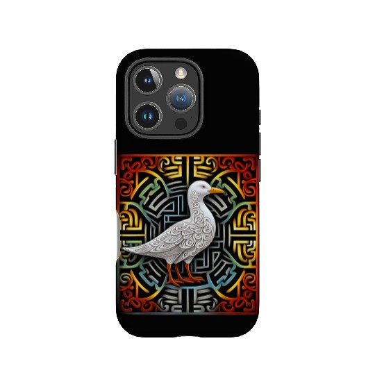 Seagull Mandala Graphic Illustration IPhone Cases