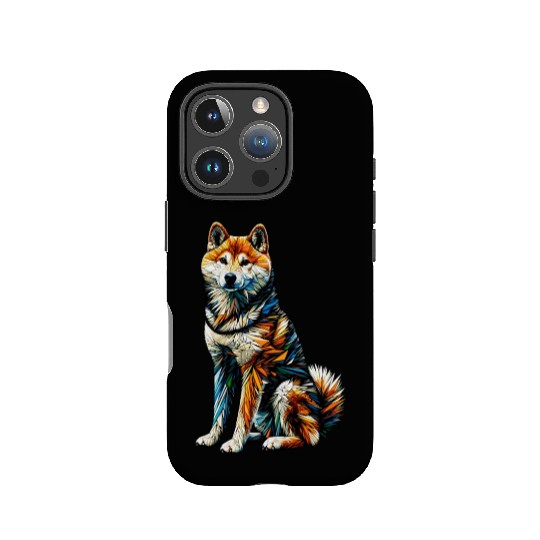 Polygon Art Japanese Shiba Inu IPhone Cases