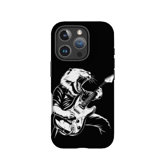Rock and Roll Otter Guitar IPhone Cases
