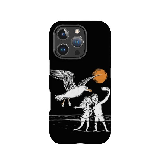 Seagull Surprise: The Ultimate Beach Photobomb IPhone Cases