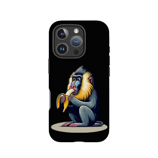 Mandrill Banana Monkey IPhone Cases