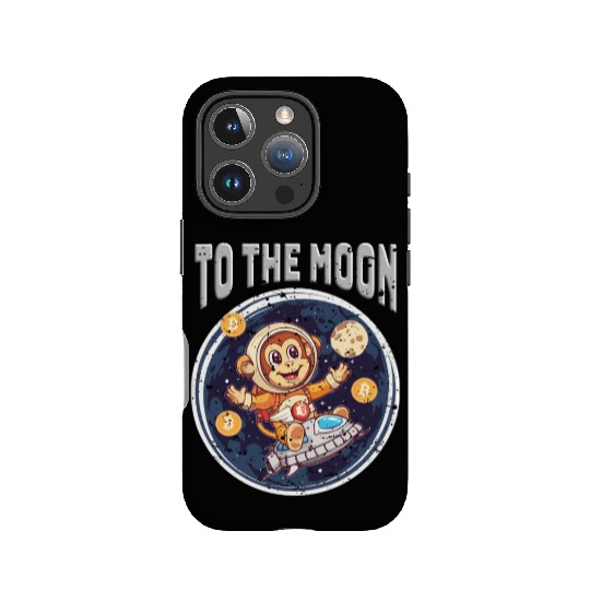 Cryptocurrency Bitcoin Ape To The Moon IPhone Cases