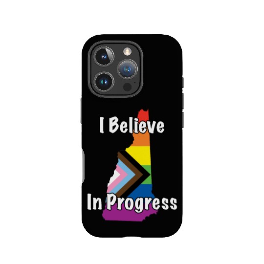 New Hampshire Pride Believe in Progress Flag IPhone Cases