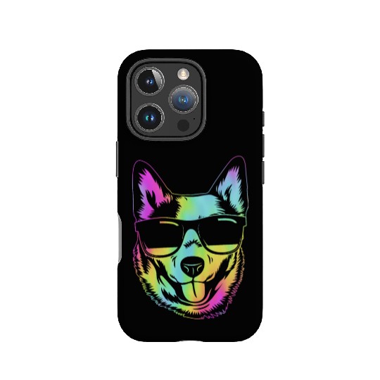 Retro Australian Cattle Dog With Sunglasses IPhone Cases