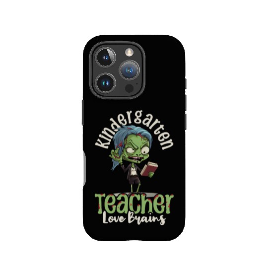 Kindergarten Teacher Loves Brains IPhone Cases