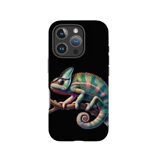 fascinating, lively chameleon motif IPhone Cases