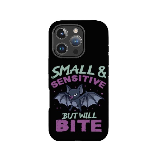 Bat Halloween Outfit Small Sensitive But Will Bite IPhone Cases