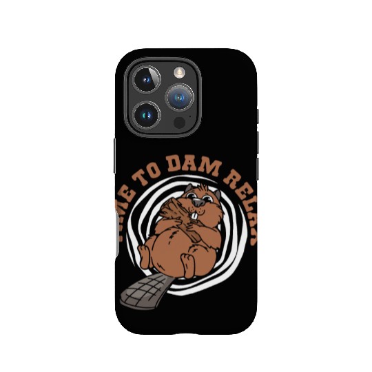 Time To Dam Relax North American Eurasian Beaver IPhone Cases