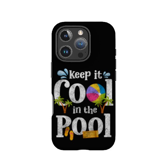Pool Party Diving Vacation Swimming Trunks IPhone Cases