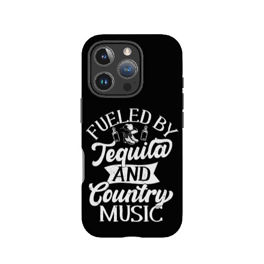 Fueled By Tequila And Country Music Cowboy Wester IPhone Cases
