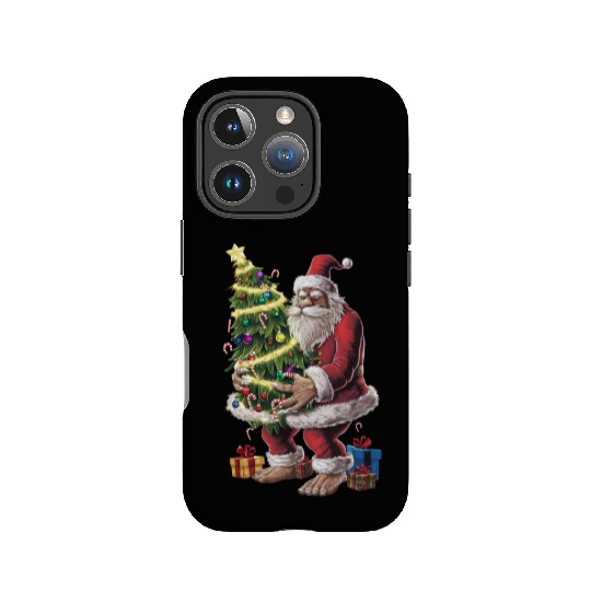 Bigfoot Christmas Tree Lights Xmas Sasquatch Lover IPhone Cases