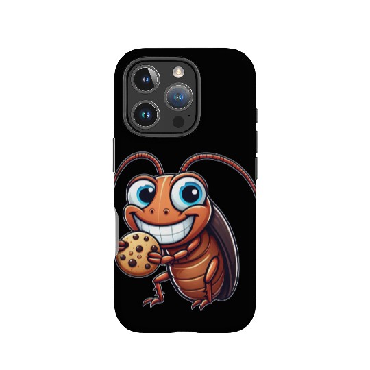 Funny cookie cockroach sweet dessert comic IPhone Cases