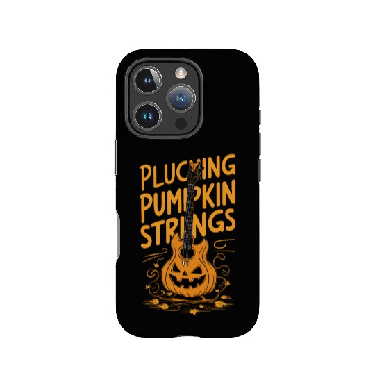 musical pumpkin autumn vibes spooky guitar autumn IPhone Cases