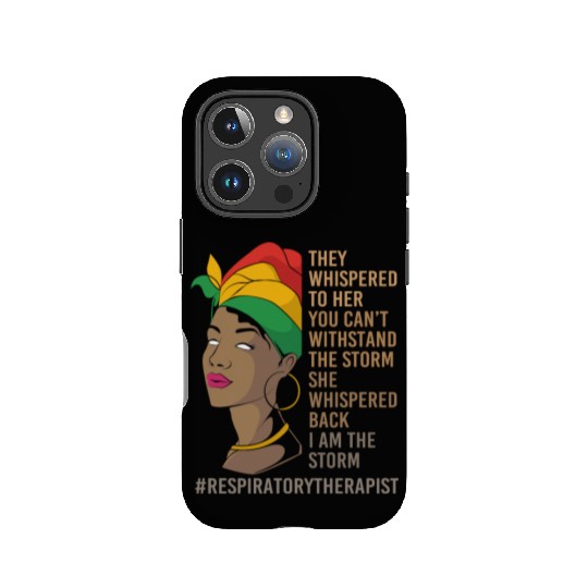 Black History African Woman Respiratory Therapist IPhone Cases