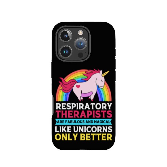 Cute Respiratory Therapist Rainbow Unicorn IPhone Cases