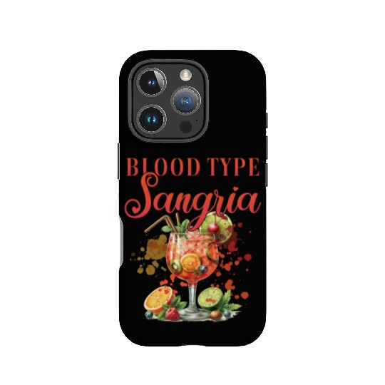 Cocktail Bartender Blood Type Sangria IPhone Cases