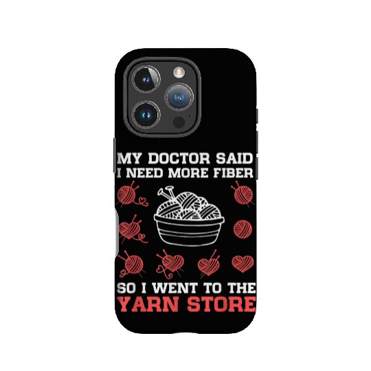 Doctor Fiber Yarn Store IPhone Cases